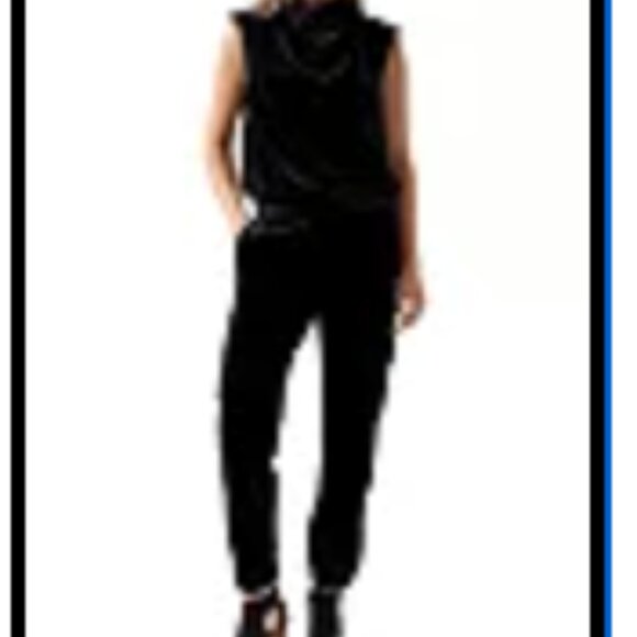 Sanctuary The Fixer Velvet Cargo Joggers, Black, SZ L, NWT - Picture 4 of 13